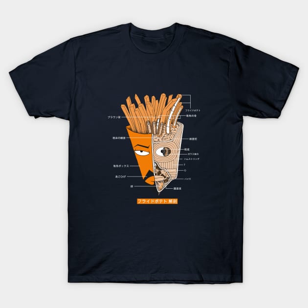 French Fries Anatomy (Version 2) T-Shirt by pigboom